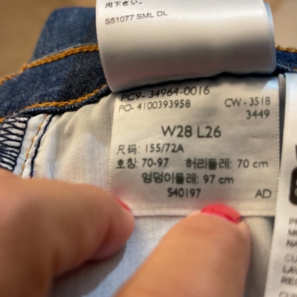 Levis jeans wedgie straight size W28 L26 - Picture 11 of 11